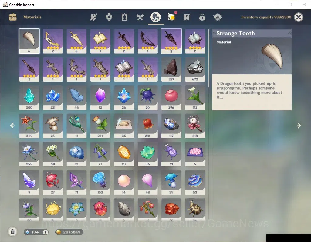 Genshin Impact Accounts ASIA|Endgame AR60|Lots of 5*Char|19 Limit+15(*5Wep image 15