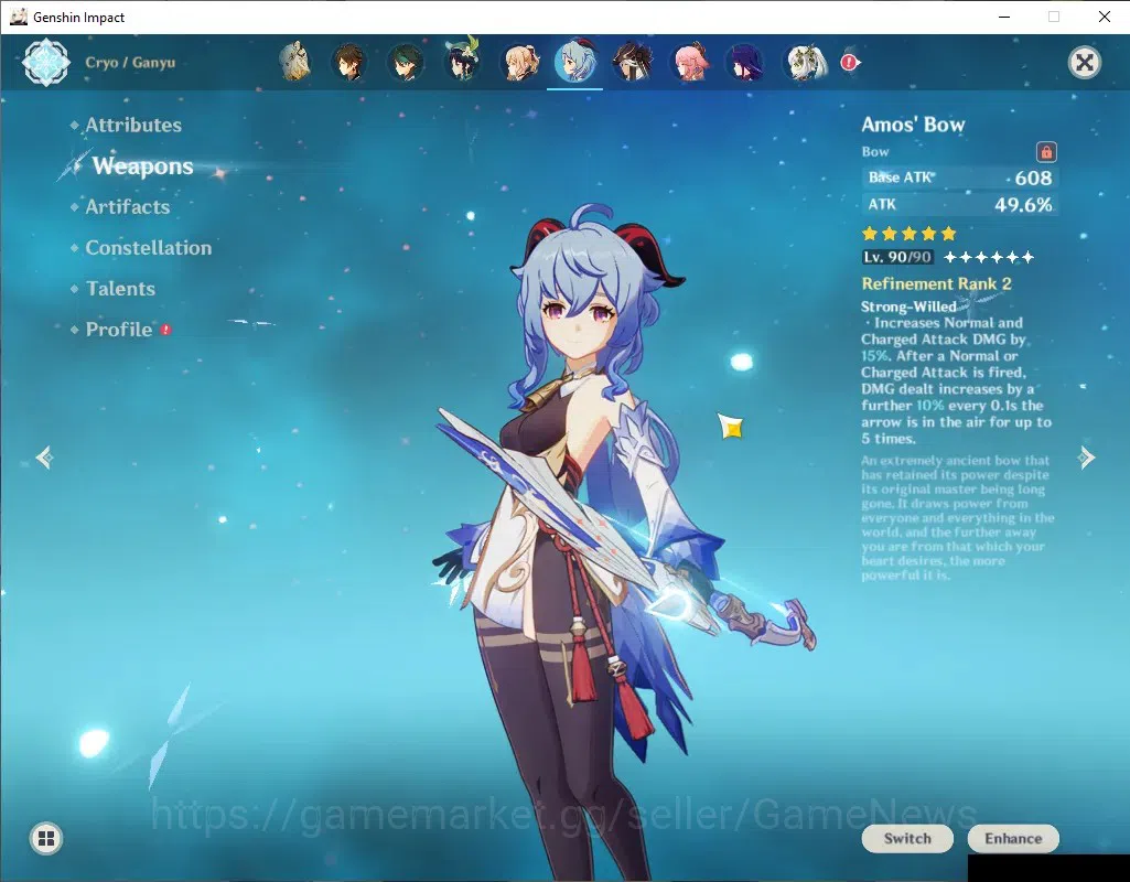 Genshin Impact Accounts ASIA|Endgame AR60|Lots of 5*Char|19 Limit+15(*5Wep image 5
