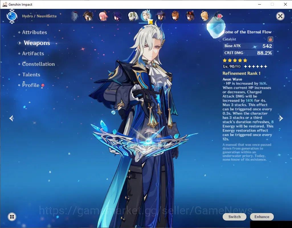 Genshin Impact Accounts ASIA|Endgame AR60|Lots of 5*Char|19 Limit+15(*5Wep image 7