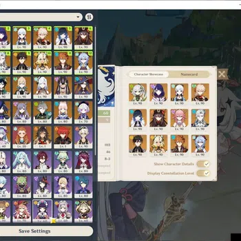 Genshin Impact End Game ASIA|Endgame AR60|Lots of 5*Char|19 Limit+15(*5Wep image 1