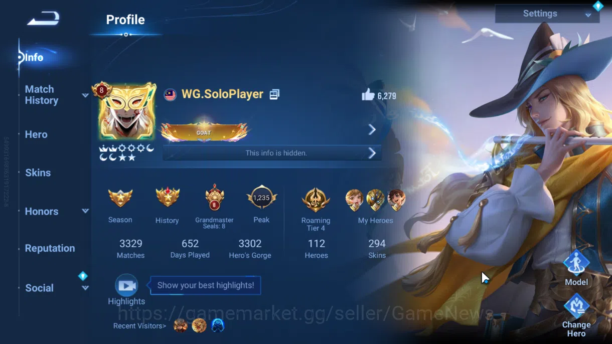 Honor of Kings Accounts Hero 112 Skin 294 |Nobi 8,Flawless 3,Ultraman,Myth image 14