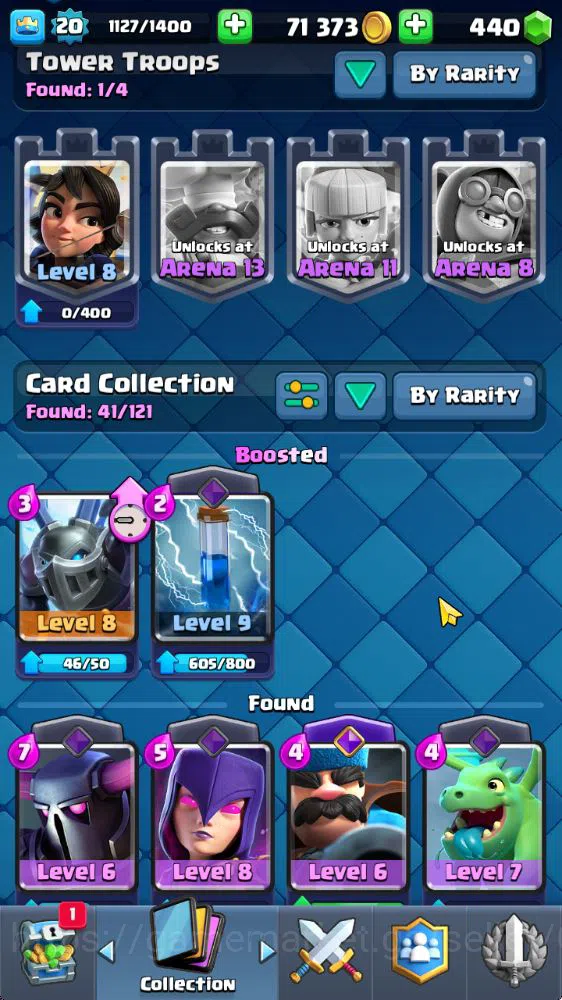 Clash Royale Accounts Starter Lvl 20|Fresh Starter|Trophy 1956|KTL 8|Card 41| 2 EVO 7 Epic, 17 Rare, 17 Common | 440 Gems 11