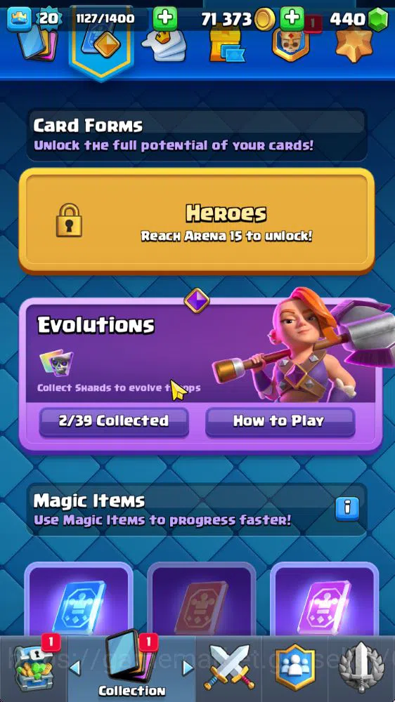 Clash Royale Accounts Starter Lvl 20|Fresh Starter|Trophy 1956|KTL 8|Card 41| 2 EVO 7 Epic, 17 Rare, 17 Common | 440 Gems 5