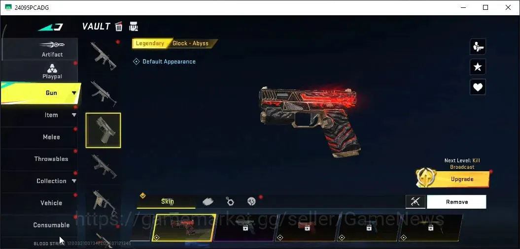 Blood Strike Accounts Rare Skin ASIA|ULTRA Meele Butterfly Knife Starfall+Katana Ronin|Ultra AR97 Bit Strike,FAL Argent|5 8
