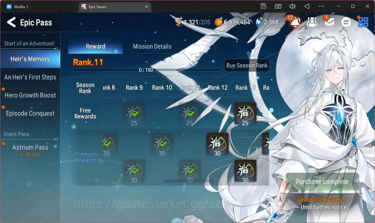 Epic Seven Accounts Starter Global Unverif | Starter |2 ML (Dragon Bride Senya, Salome)|PoH ON|SS 2,3K|Stigma 9,8K|Log 15
