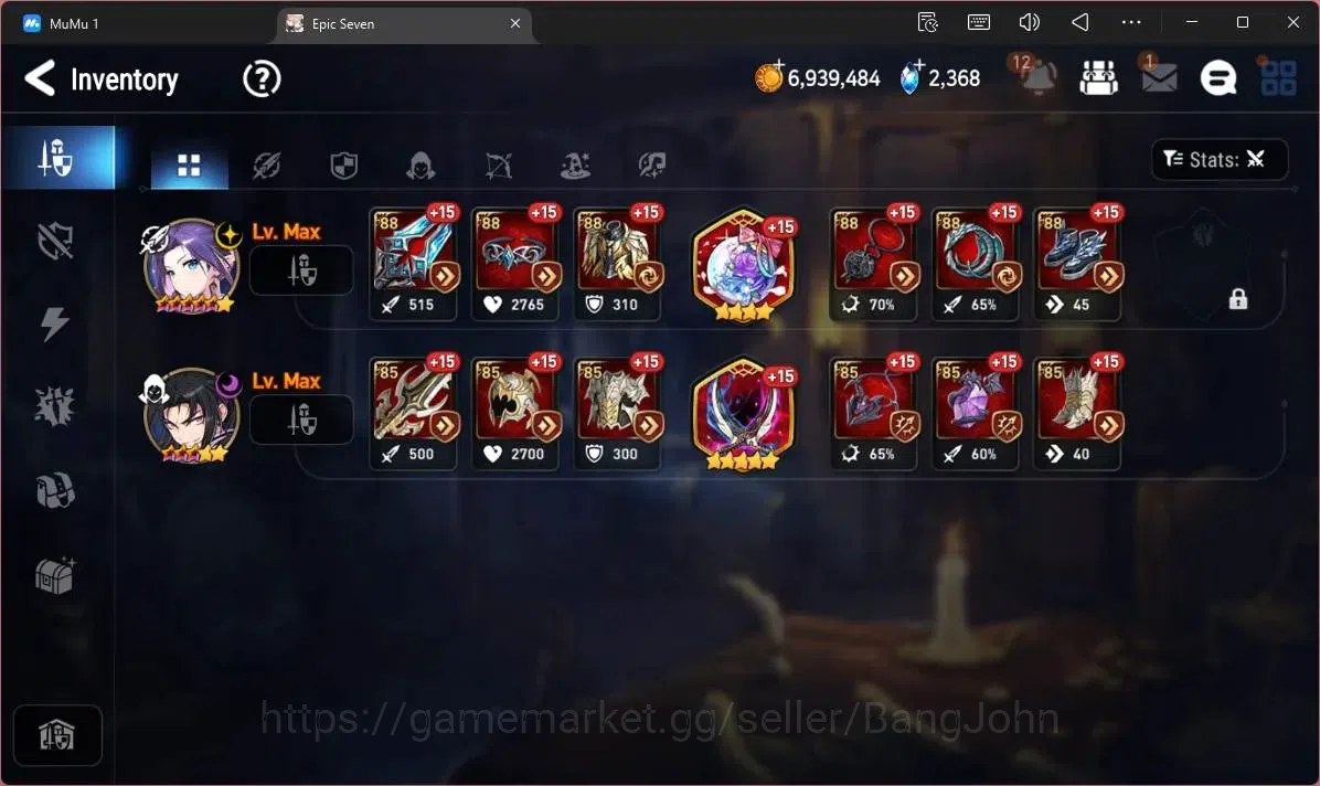 Epic Seven Accounts Starter Global Unverif | Starter |2 ML (Dragon Bride Senya, Salome)|PoH ON|SS 2,3K|Stigma 9,8K|Log 16
