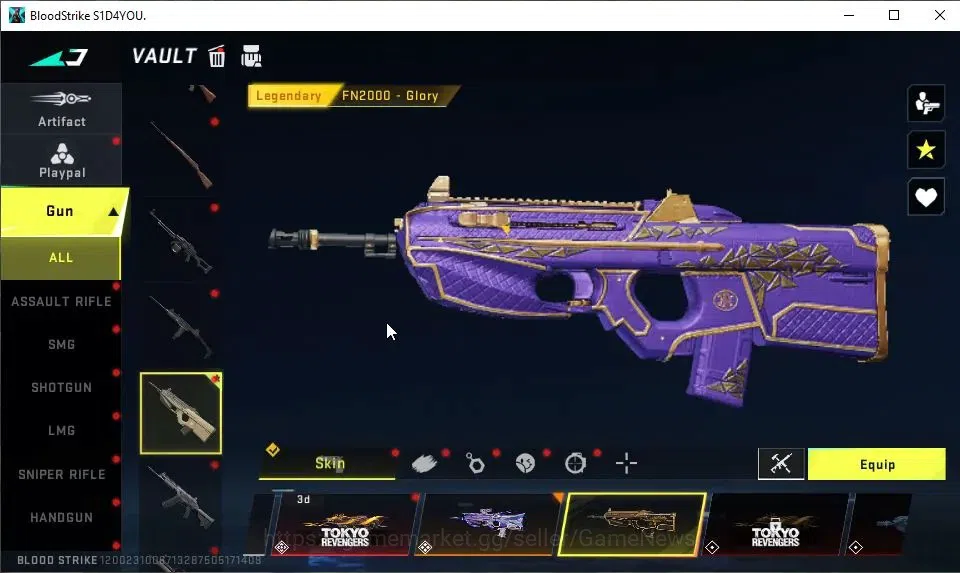 Blood Strike Accounts ASIA|4 ULTRA[ETHAN,FN2000,Spear,Vector]|Collab 7DS image 9