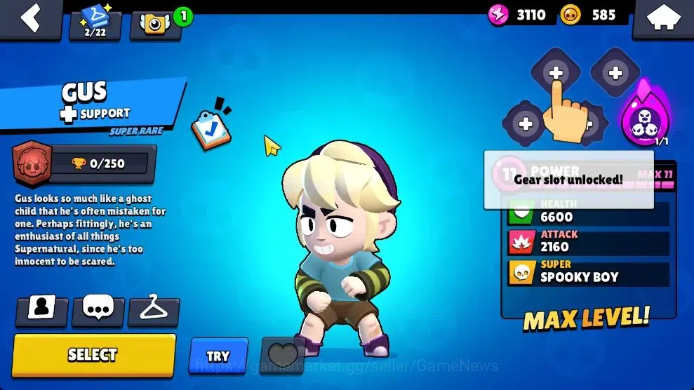 Brawl Stars Accounts 1004 Trophy|15 Brawlers 3 Max Lv [Gus,Rico,Shelly]Myth Mortis|1 Epic Skins [Dr Edgar]|3 Buffies|CN 13