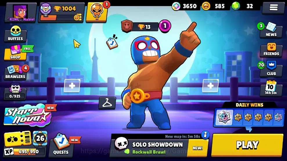 Brawl Stars Accounts 1004 Trophy|15 Brawlers 3 Max Lv [Gus,Rico,Shelly]Myth Mortis|1 Epic Skins [Dr Edgar]|3 Buffies|CN 2