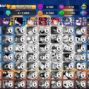 Brawl Stars Accounts 1004 Trophy|15 Brawlers 3 Max Lv [Gus,Rico,Shelly]Myth Mortis|1 Epic Skins [Dr Edgar]|3 Buffies|CN