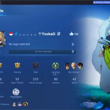 Honor of Kings Accounts Rare Skin Global | 80H 43S |2 Collab Inuyasha|1 Legend Allain|Skin Event Alessio|AOT Heino|WR