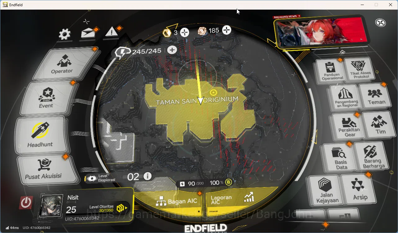 Arknights: Endfield Accounts Mid Game | Asia | Laevatain + Sign | Gilberta | La image 1