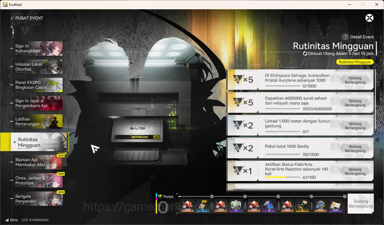 Arknights: Endfield Accounts Mid Game | Asia | Laevatain + Sign | Gilberta | Last Rite | Pogranichnik | Ardelia | Weapon 13