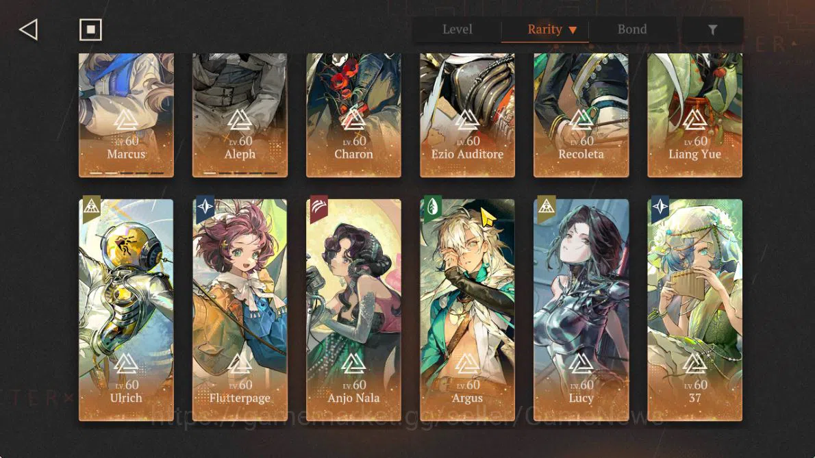 Reverse: 1999 Accounts GLOBAL|Lv68|29*6Crew(5Limit)|[Ezio,charon,LiangYue image 3