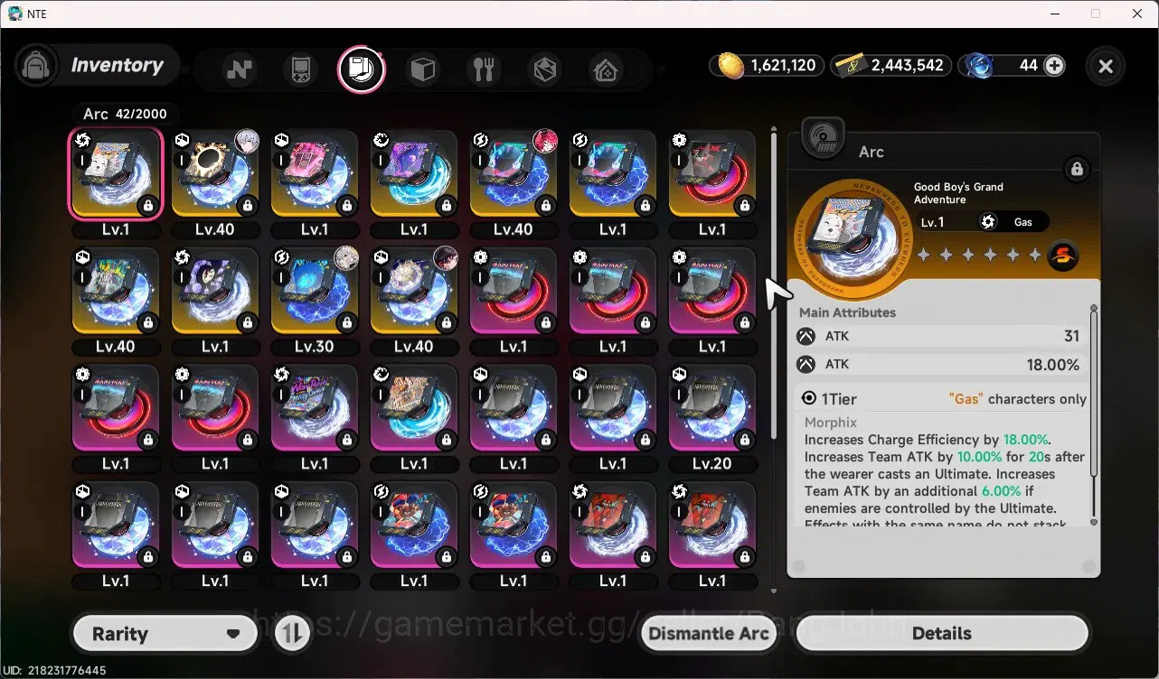 Neverness to Everness Accounts SEA | Lv 25 | 2 SSR (Nanally,Daffodill) + 4 SR | MC Female | TakeMail Check SS NTE188B 8