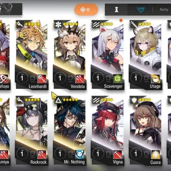 Arknights Accounts Starter Global | Lv1 Starter | 1 Limit + 2x6*| Virtuosa,Akafuyu,Thorns | BD UNSET | Check SS AK068B