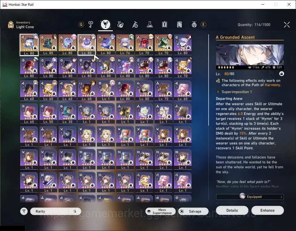 Honkai Star Rail Accounts ASIA|TL 70|19 Limited|Triple DoT,Sparxie,SW Lv999+ image 6