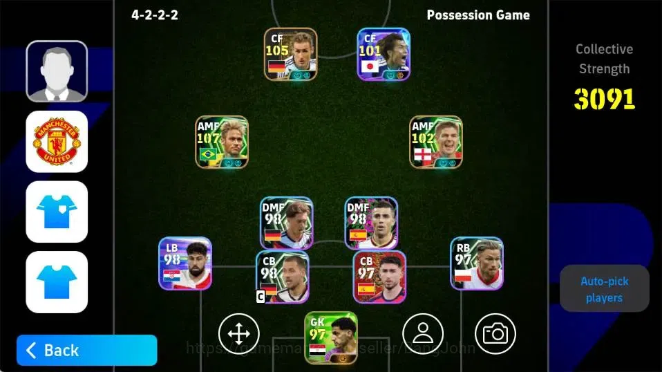 eFootball Accounts Legends & Iconic Players Mobile|PW 3091|Neymar Jr Epic,Steven Gerrard Epic,Miroslav Klose Epic|2026|Check 1