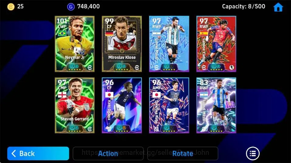 eFootball Accounts Legends & Iconic Players Mobile|PW 3091|Neymar Jr Epic,Steven Gerrard Epic,Miroslav Klose Epic|2026|Check 3