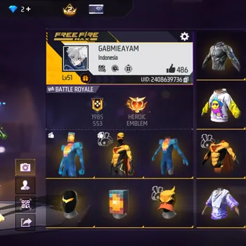 Free Fire Accounts M1887 LUMUT IDAMAN - BUNDLE VOID IDAMAN PLAYER - BUNDLE SUPERMAN - CELANA TIDUR ON PUCH MAN - CELANA