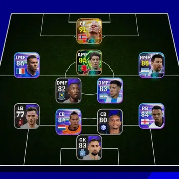 eFootball Accounts High-End Mobile|PW 2517|Big Time Haaland|Showtime Messi|Epic Rui Costa|2026|Check SS EFB718Z