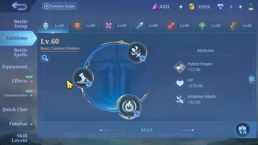 Mobile Legends: Bang Bang Accounts Hero 124|Skin 244|High Glory 70|Aspirants Guinever image 12