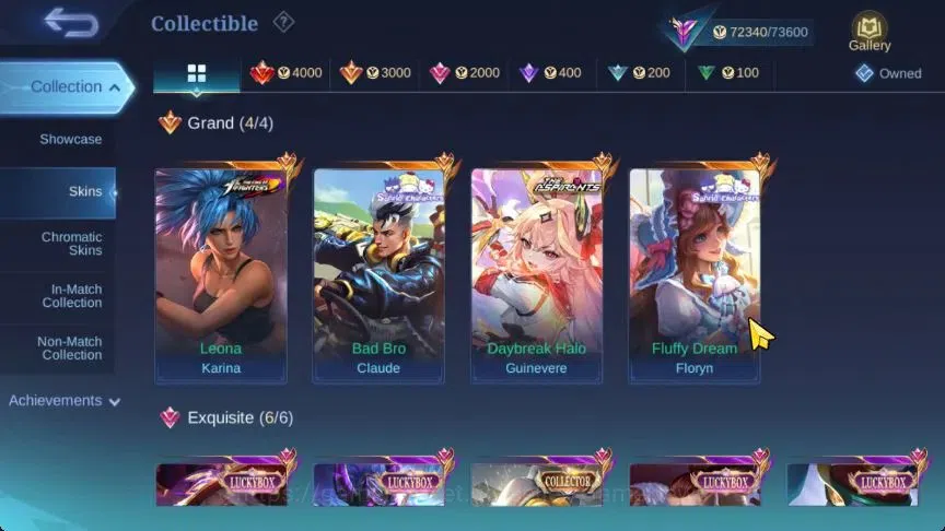 Mobile Legends: Bang Bang Accounts Hero 124|Skin 244|High Glory 70|Aspirants Guinever image 6