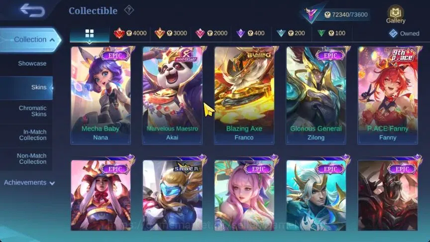 Mobile Legends: Bang Bang Accounts Hero 124|Skin 244|High Glory 70|Aspirants Guinever image 8