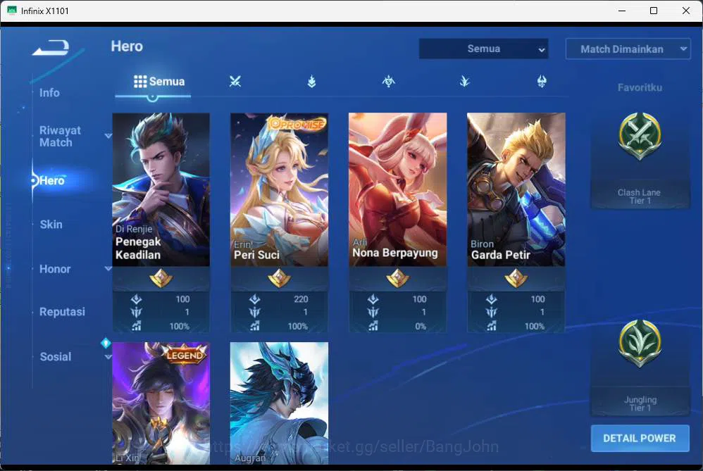 Honor of Kings Accounts GLOBAL | hero 81, skin 75,blessed mai shiranui, 22 image 13