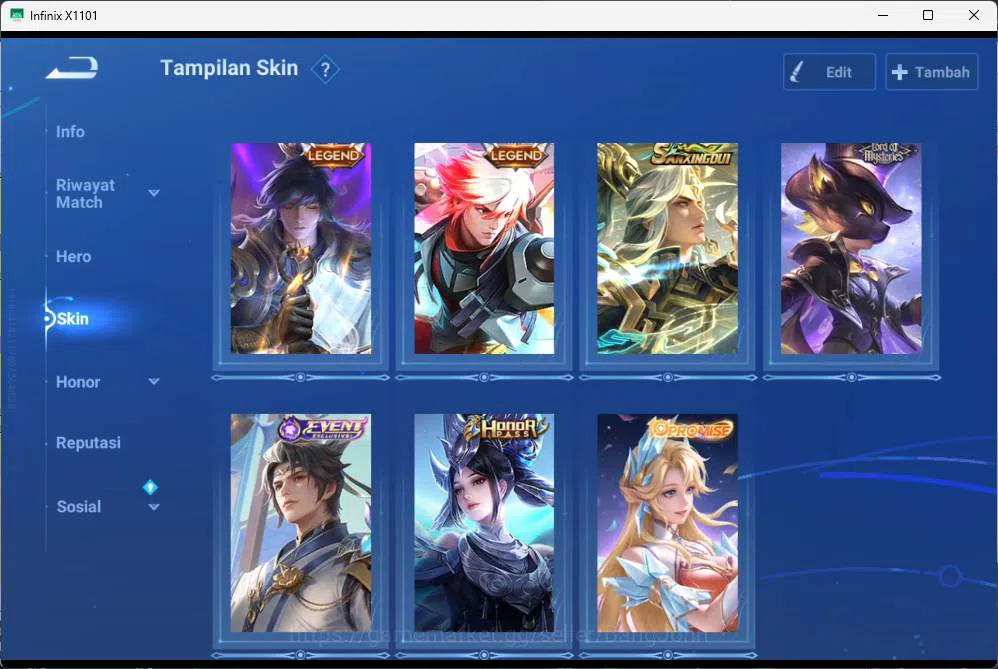 Honor of Kings Accounts GLOBAL | hero 81, skin 75,blessed mai shiranui, 22 image 16