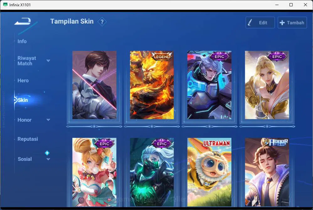 Honor of Kings Accounts GLOBAL | hero 81, skin 75,blessed mai shiranui, 22 image 5