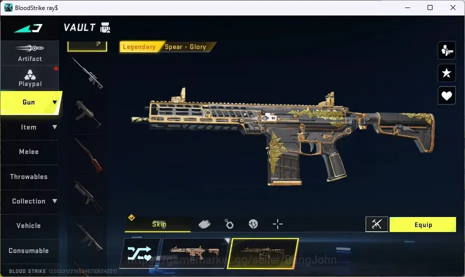 Blood Strike Accounts ASIA |1 Eternal Desert Eagle|2 Collab 7DS: M700,QB image 12