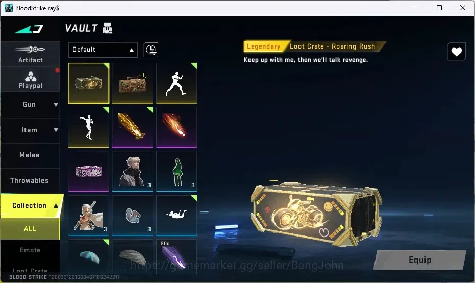 Blood Strike Accounts ASIA |1 Eternal Desert Eagle|2 Collab 7DS: M700,QB image 14