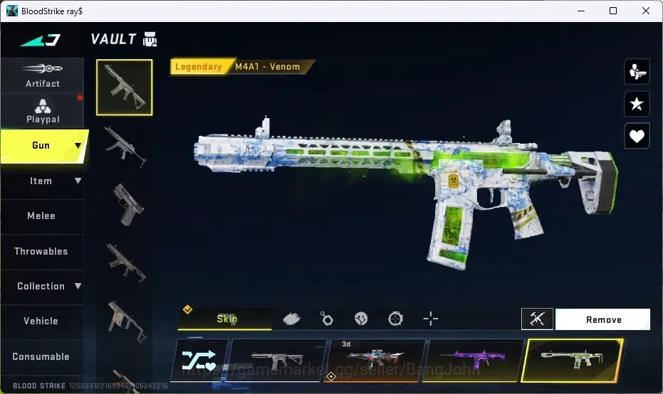 Blood Strike Accounts ASIA |1 Eternal Desert Eagle|2 Collab 7DS: M700,QB image 3