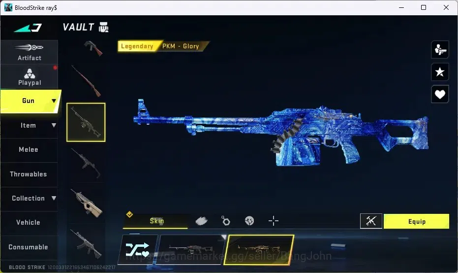 Blood Strike Accounts ASIA |1 Eternal Desert Eagle|2 Collab 7DS: M700,QB image 9