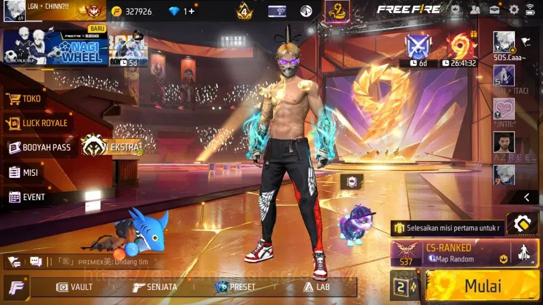 Free Fire Accounts Indonesia|Famas Demonic Grin Lvl 6|Mythos Fist|Katana Galaxy Swordsman|Bundle Kakashi|543 Vault+263 1