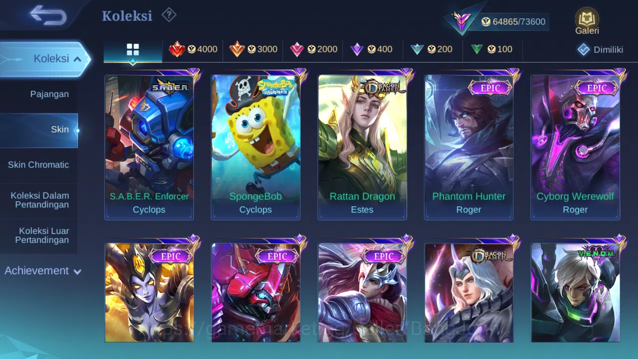 Mobile Legends: Bang Bang Accounts Others Hero 120 Skin 275 | KOF Karina | Luckybox Lunox, Gatot | Zodiac Lunox | Epic 7