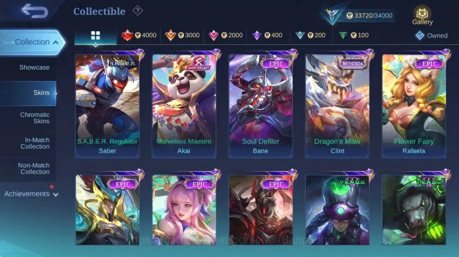 Mobile Legends: Bang Bang Accounts Global|Skin 175|Expert|Collector Natalia|Blazing A image 13