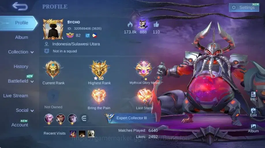 Mobile Legends: Bang Bang Accounts Global|Skin 175|Expert|Collector Natalia|Blazing A image 18