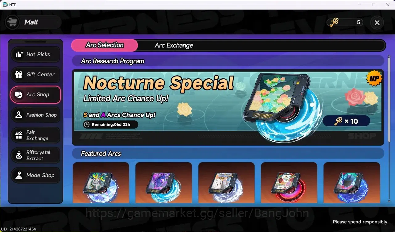 Neverness to Everness Accounts SEA | Lv 24 | 5 S-Class/1 Limited (Lacrimosa + Gil image 5