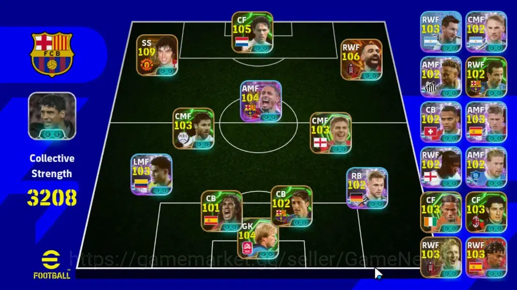 eFootball Accounts Legends & Iconic Players Android|2k Coin|Big Time George Best,Mohamed Salah|17Epic MarcoVBasten,Oliver 1