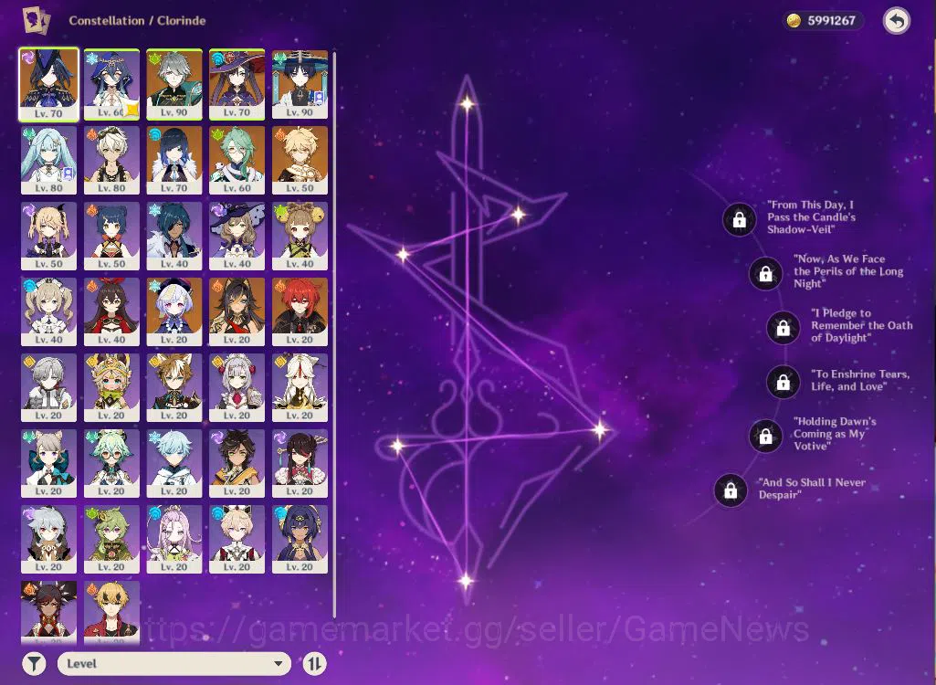 Genshin Impact Accounts ASIA|AR 55|5 Limited +2(*5Weapon)|Clorinde+Sign,Al image 3