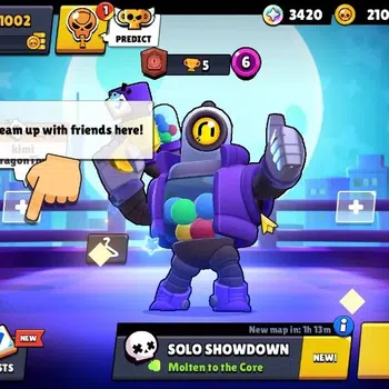 Brawl Stars Accounts 1002 Trophy|14 Brawlers 2 Max Lvl [Grom,Shelly]|1 Mythic Skins [Rude Lou] 2 Epic|3K Bling 1K PP|CN