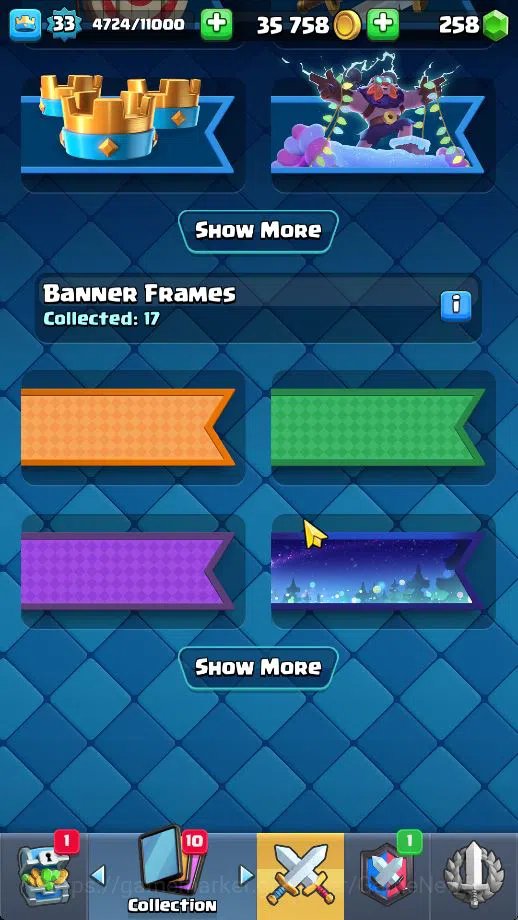 Clash Royale Accounts Midgame Lv 33|Trophy 5797|KTL 11|Limited Skin|Card 103| 1 HERO 4 EVO 1 Champ 11 Legendary 32 Epic 30 16