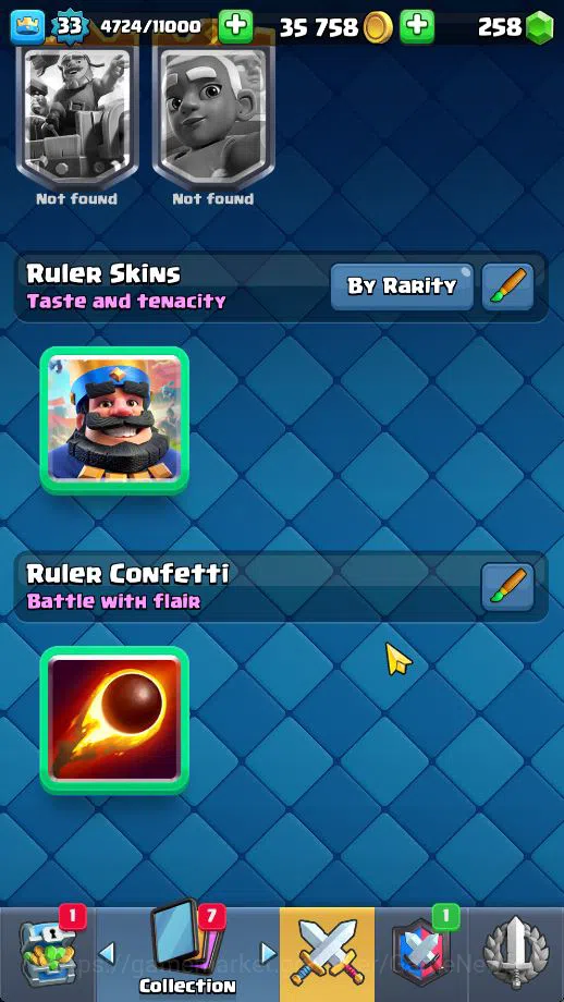 Clash Royale Accounts Midgame Lv 33|Trophy 5797|KTL 11|Limited Skin|Card 103| 1 HERO 4 EVO 1 Champ 11 Legendary 32 Epic 30 19