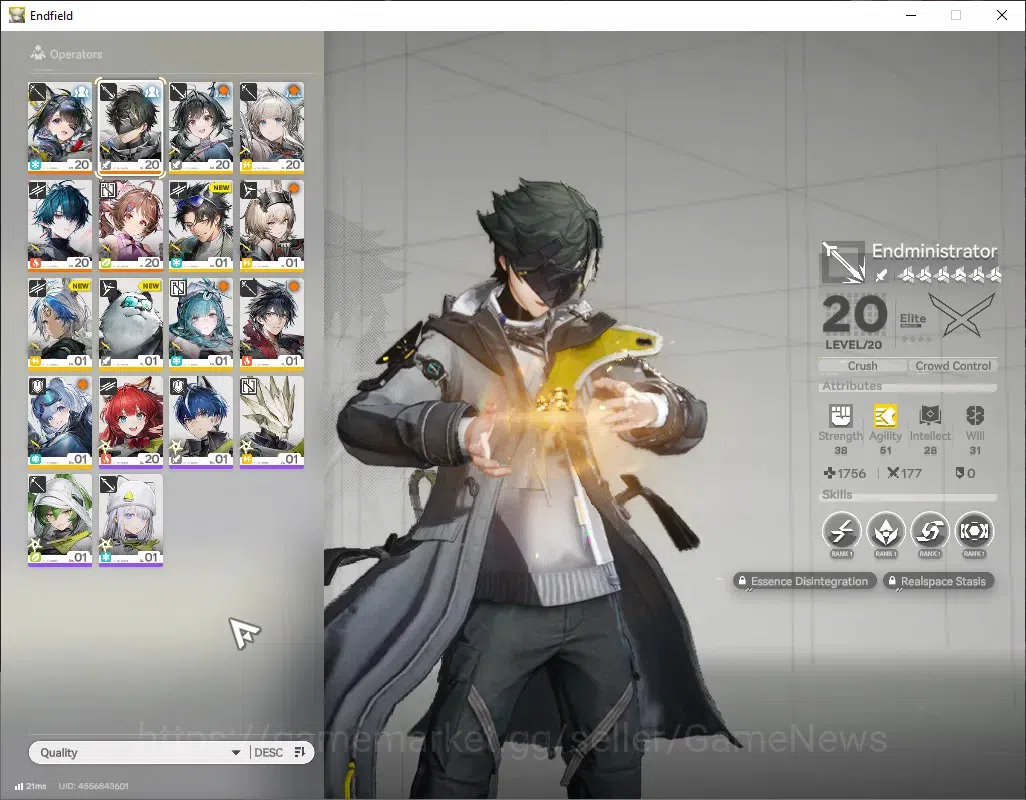 Arknights: Endfield Accounts ASIA|Lvl 2|3 SSR (2 Limited) + 2 (*6 Weapon)|Camille,Tangtang|Ardelia + Signature|1 SSR 1
