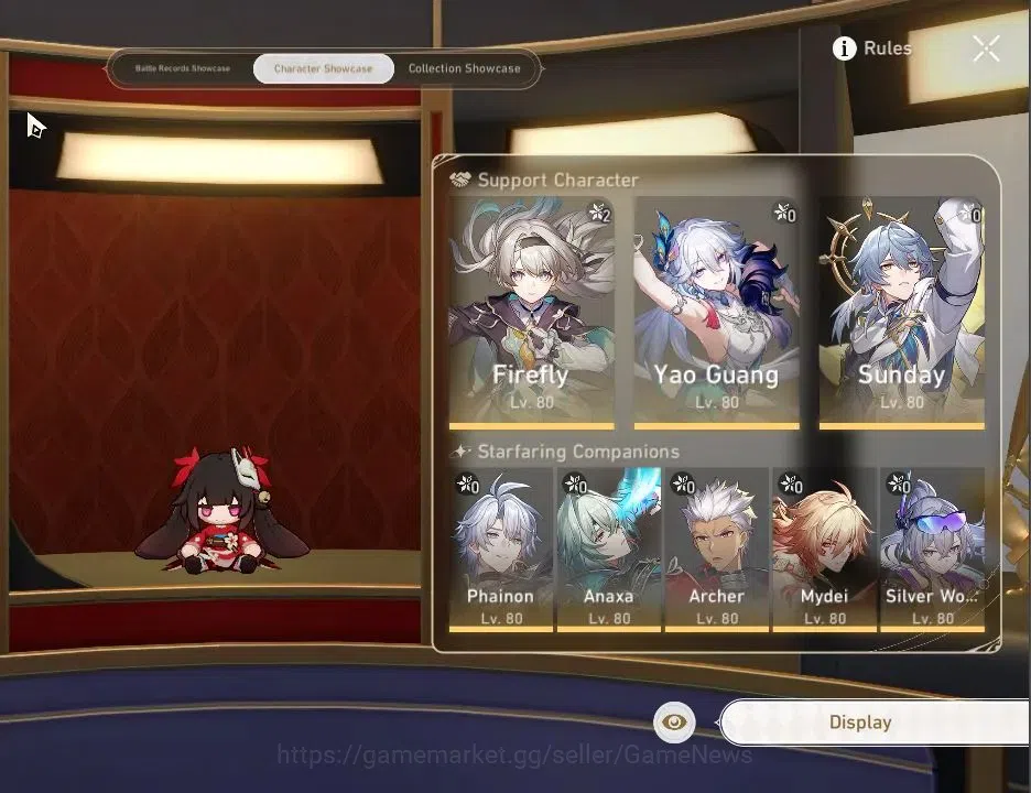 Honkai Star Rail Accounts Others Asia|TL 70|25 Limited|(Firefly E2,Sunday,SW LV999, Hyacine)+Sign Seele E2,YaoGuang,Phainon 2