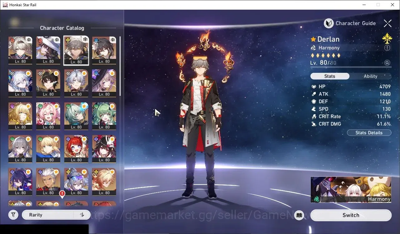 Honkai Star Rail Accounts Others Asia|TL 70|25 Limited|(Firefly E2,Sunday,SW LV999, Hyacine)+Sign Seele E2,YaoGuang,Phainon 4