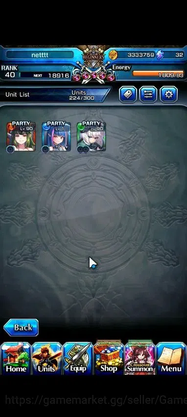 Grand Summoners Accounts Global|Rank 40|3 Ascend+1 TW|Youmu Konpaku+TW,Salt image 4