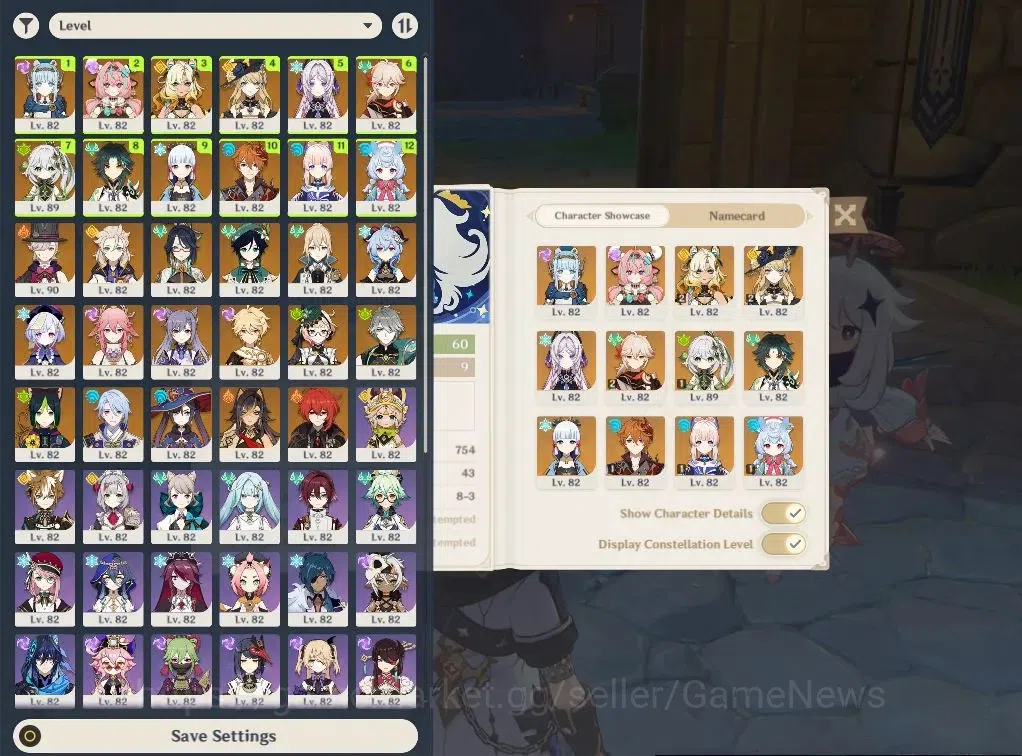 Genshin Impact Accounts ASIA|AR60|Varesa PreamTeam|21Limit+12(*5WEP)|(Sige image 2